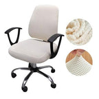 Thicken Solid Office Computer Chair Cover Spandex Split Seat Cover Universal Office Anti-dust Armchair Cover Protective & Stretchable Universal Chair Covers Stretch Rotating Chair Slipcover Stevvex