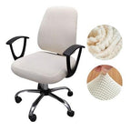Thicken Solid Office Computer Chair Cover Spandex Split Seat Cover Universal Office Anti-dust Armchair Cover Protective & Stretchable Universal Chair Covers Stretch Rotating Chair Slipcover Stevvex