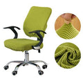 Thicken Solid Office Computer Chair Cover Spandex Split Seat Cover Universal Office Anti-dust Armchair Cover Protective & Stretchable Universal Chair Covers Stretch Rotating Chair Slipcover Stevvex