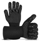 Thickened BBQ Gloves High Temperature Oven Gloves 500 800 Degrees Fire Resistant BBQ Heat Insulated Microwave Gloves Heat Insulation Gloves for BBQ Cooking Heat Resistant Grill Gloves Insulated Durable Fireproof For Cooking Grilling BBQ Stevvex
