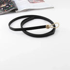 Thin Golden Buckle PU Leather Strap Belts For Women Casual Dress Luxurious Ladies Waist Belt Stevvex