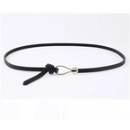 Thin Golden Buckle PU Leather Strap Belts For Women Casual Dress Luxurious Ladies Waist Belt Stevvex