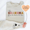 This Grandma Wears Her Heart On Her Sleeve Custom Sweatshirt Peachy Sunday