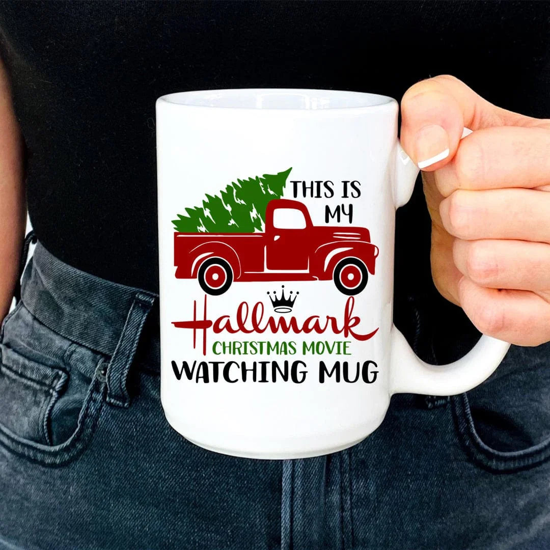 This Is My Christmas Movie Watching Mug Peachy Sunday