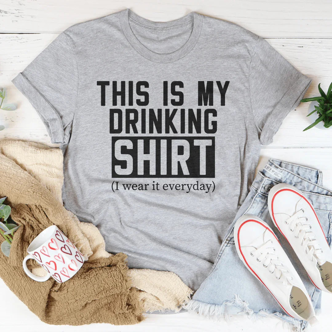 This Is My Drinking Shirt Tee Peachy Sunday