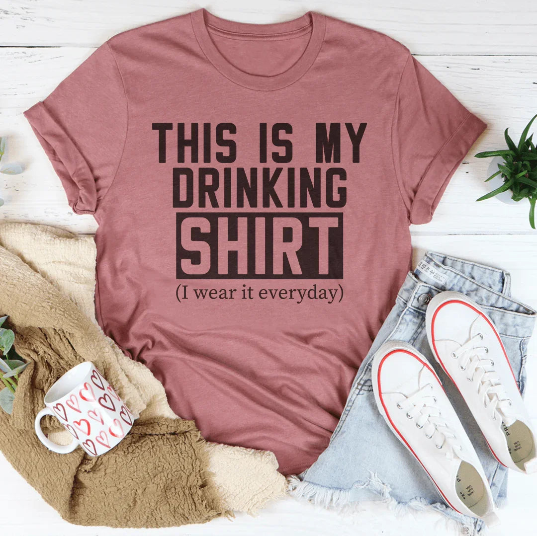 This Is My Drinking Shirt Tee Peachy Sunday