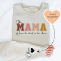 This Mama Wears Her Heart on Her Sleeve Custom Sweatshirt Peachy Sunday