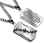 Crown of Thorns Dog Tag Necklace KingdomWear