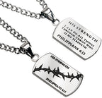 Crown of Thorns Dog Tag Necklace KingdomWear