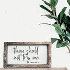 Wooden Mom 24-7 Sign Funny Thou Shall Not Try Me Door Plaque BandsCo Straps