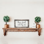 Wooden Mom 24-7 Sign Funny Thou Shall Not Try Me Door Plaque BandsCo Straps