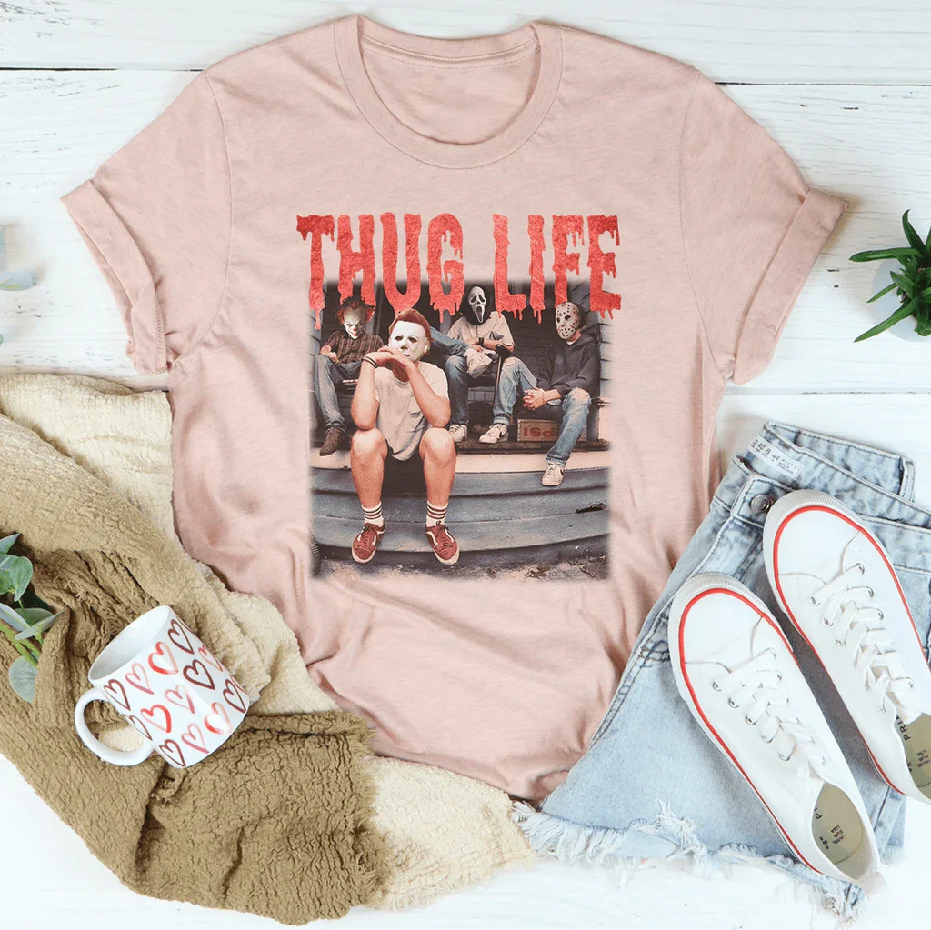 Thug Life Tee Peachy Sunday