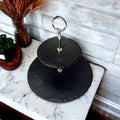 Tiered Slate Serving Stand - 3-Tier Dessert & Appetizer Display for Parties BandsCo Straps