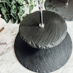 Tiered Slate Serving Stand - 3-Tier Dessert & Appetizer Display for Parties BandsCo Straps