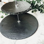 Tiered Slate Serving Stand - 3-Tier Dessert & Appetizer Display for Parties BandsCo Straps