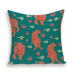 Tiger Cushion Case Autumn Jungle Home Decor Pillows Cases Leopard Printed Animal Throw Pillow Covers Decorative Pillowcase Soft Cushion Covers For Bedroom Sofa Bed Linen Pillow Covers 45X45CM Stevvex