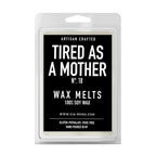 Lemon Lavender Focus Candle No 18 Tired As A Mother Scented Soy Candle White Or Black Label BandsCo Straps