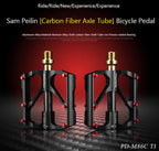 Titanium Bicycle Pedal Titanium Shaft Carbon Tube Bicycle Pedal Mountain Bike 3 Palin Pedal Road Bike Riding Pedal Bicycle Platform Pedals Bicycle Pedal Titanium Shaft Carbon Tube Bicycle Pedal Mountain Bike Pedal Road Bike Riding Pedal Stevvex