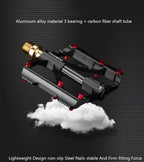 Titanium Bicycle Pedal Titanium Shaft Carbon Tube Bicycle Pedal Mountain Bike 3 Palin Pedal Road Bike Riding Pedal Bicycle Platform Pedals Bicycle Pedal Titanium Shaft Carbon Tube Bicycle Pedal Mountain Bike Pedal Road Bike Riding Pedal Stevvex