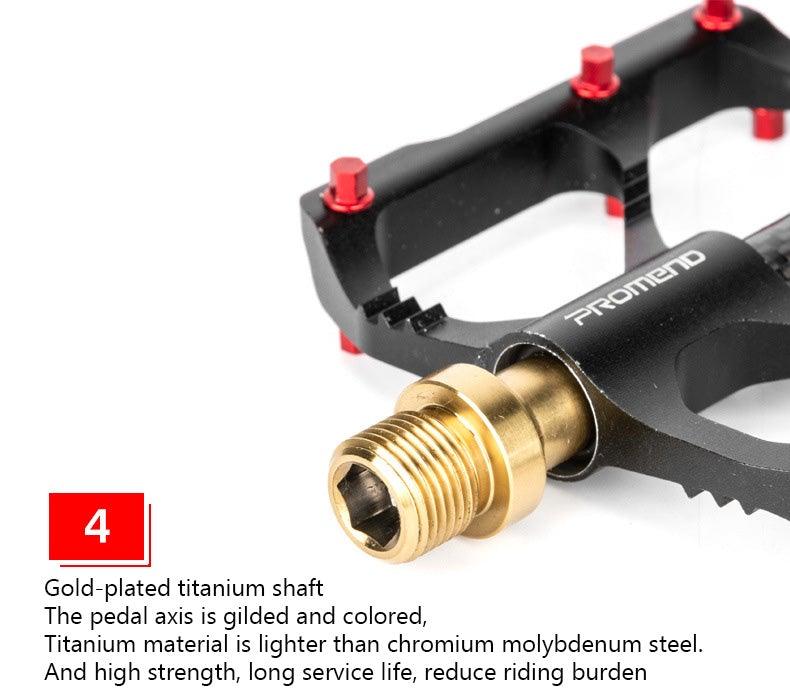 Titanium Bicycle Pedal Titanium Shaft Carbon Tube Bicycle Pedal Mountain Bike 3 Palin Pedal Road Bike Riding Pedal Bicycle Platform Pedals Bicycle Pedal Titanium Shaft Carbon Tube Bicycle Pedal Mountain Bike Pedal Road Bike Riding Pedal Stevvex