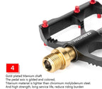 Titanium Bicycle Pedal Titanium Shaft Carbon Tube Bicycle Pedal Mountain Bike 3 Palin Pedal Road Bike Riding Pedal Bicycle Platform Pedals Bicycle Pedal Titanium Shaft Carbon Tube Bicycle Pedal Mountain Bike Pedal Road Bike Riding Pedal Stevvex