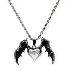 TK549 - High polished (no plating) Stainless Steel Chain Pendant with