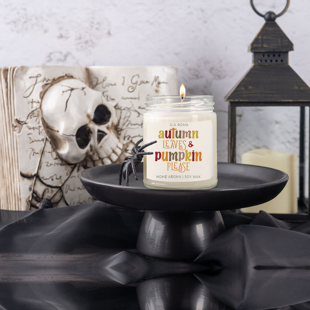 Toasted Pumpkin Spice Candle Soy Wax Autumn Pumpkin Pie Home Fragrance