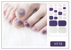 Toe Nail Sticker Wraps Adhesive Decals Toenail Polish Strips DIY Pedicure Foot Decals Manicure Strips Decals Full Wraps Women Glitter Toenail Nail Polish Strips Decals Full Wraps Self Adhesive Toe Nail Tip Full Toe Nail Wraps Feet Decorations