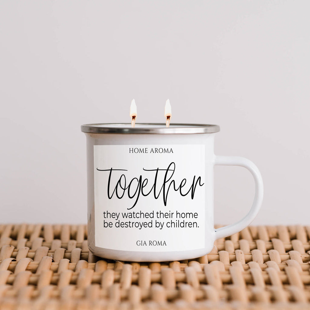 Mothers Day Candle Mug 16oz Reusable Metal Candle Soy Gift BandsCo Straps