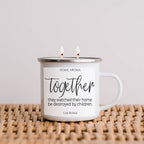 Mothers Day Candle Mug 16oz Reusable Metal Candle Soy Gift BandsCo Straps