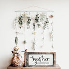 Together Wooden Sign Humorous Parenting Quote Wall Decor Funny Kids Destroyed Home Plaque BandsCo Straps