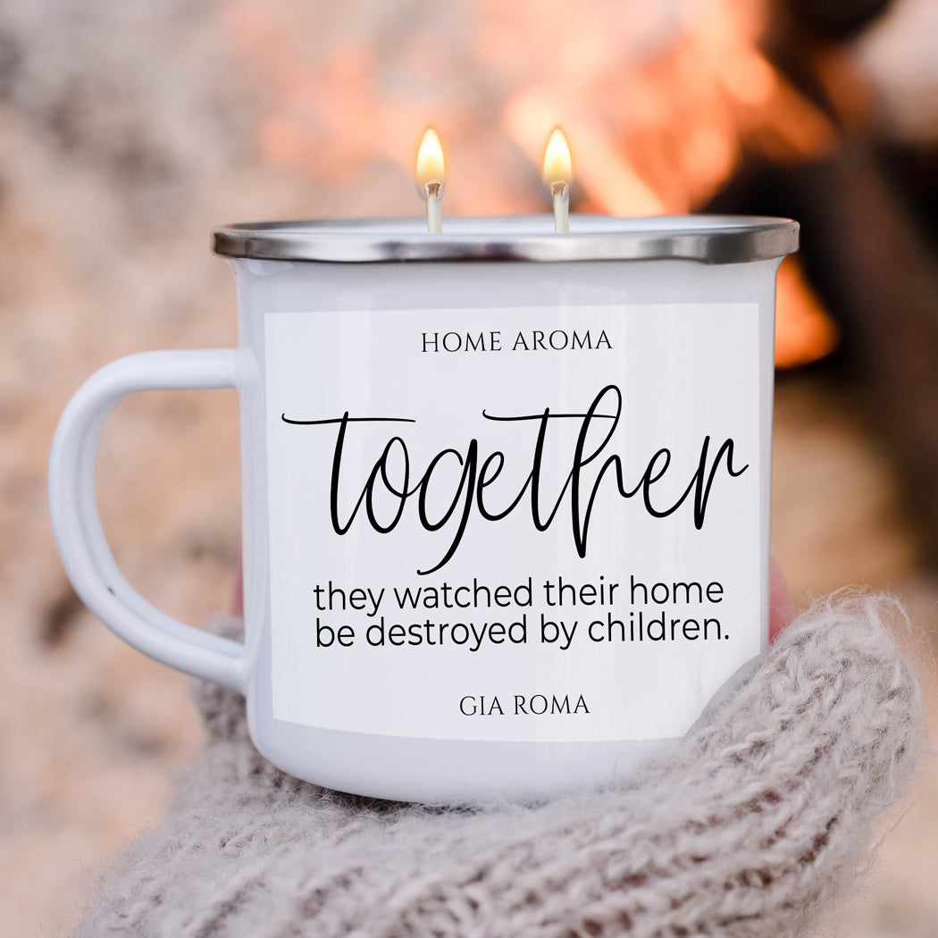 Mothers Day Candle Mug 16oz Reusable Metal Candle Soy Gift BandsCo Straps