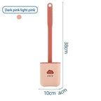 Toilet Brush Holder Sets Wall Hanging Household Floor Standing Soft Bristle Head Bathroom Cleaning Accessories Toilet Brush Set, Silicone Toilet Brush with Holder Wall Mounted With Toilet Bowl Brush And Holder Bendable Brush Head Holder Quickly Drying Stevvex