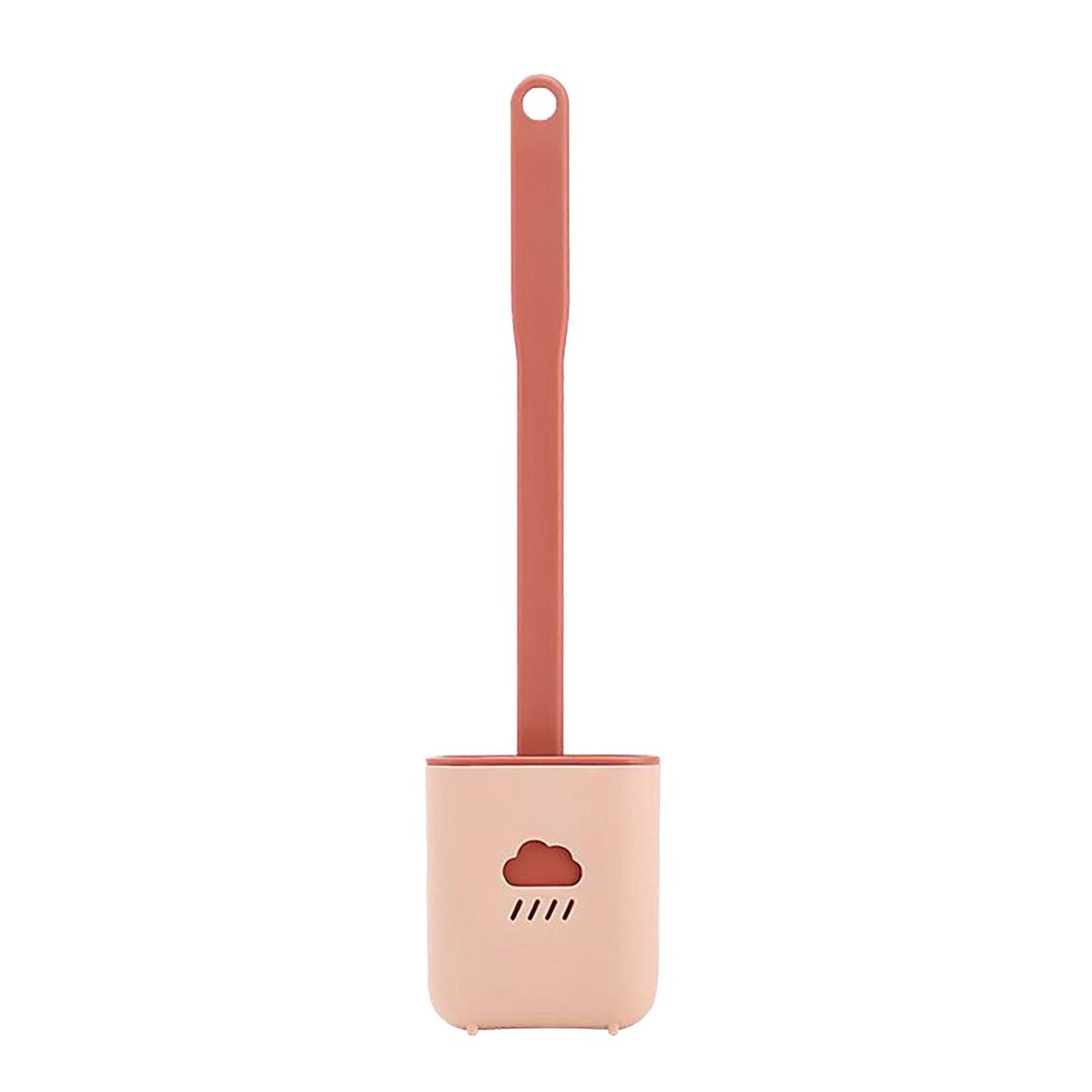 Toilet Brush Holder Sets Wall Hanging Household Floor Standing Soft Bristle Head Bathroom Cleaning Accessories Toilet Brush Set, Silicone Toilet Brush with Holder Wall Mounted With Toilet Bowl Brush And Holder Bendable Brush Head Holder Quickly Drying Stevvex