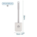 Toilet Brush Holder Sets Wall Hanging Household Floor Standing Soft Bristle Head Bathroom Cleaning Accessories Toilet Brush Set, Silicone Toilet Brush with Holder Wall Mounted With Toilet Bowl Brush And Holder Bendable Brush Head Holder Quickly Drying Stevvex