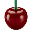 Toilet brush New Lovely Cherry Shape Lavatory Brush Toilet Brush Holder Set Toilet Cherry Shape Toilet Brush Standing Toilet Brush Set Compact Household Bathroom Cherry Toilet Brush Stevvex