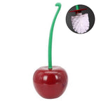 Toilet brush New Lovely Cherry Shape Lavatory Brush Toilet Brush Holder Set Toilet Cherry Shape Toilet Brush Standing Toilet Brush Set Compact Household Bathroom Cherry Toilet Brush Stevvex