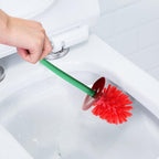 Toilet brush New Lovely Cherry Shape Lavatory Brush Toilet Brush Holder Set Toilet Cherry Shape Toilet Brush Standing Toilet Brush Set Compact Household Bathroom Cherry Toilet Brush Stevvex