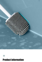 Toilet Brush With Holder Set Long Handled Flex Rubber Silicone Drain Cleaner Brush Wall Mounted Bathroom Accessories Wall Toilet Brush And Holder Set Flexible Toilet Bowl Cleaner Brush With Silicone Bristles Bendable Brush Head To Clean Toilet Stevvex