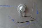 Toilet Paper Holder Bathroom Suction Hanger Tissue Rack Kitchen Towel Hook Powerful Vacuum Suction Cup Toilet Paper Roll Holder Wall Mount Towel Tissue Rack For Bathroom And Kitchen-Drill Free Stevvex