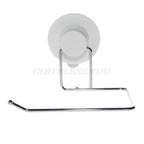 Toilet Paper Holder Bathroom Suction Hanger Tissue Rack Kitchen Towel Hook Powerful Vacuum Suction Cup Toilet Paper Roll Holder Wall Mount Towel Tissue Rack For Bathroom And Kitchen-Drill Free Stevvex