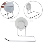 Toilet Paper Holder Bathroom Suction Hanger Tissue Rack Kitchen Towel Hook Powerful Vacuum Suction Cup Toilet Paper Roll Holder Wall Mount Towel Tissue Rack For Bathroom And Kitchen-Drill Free Stevvex