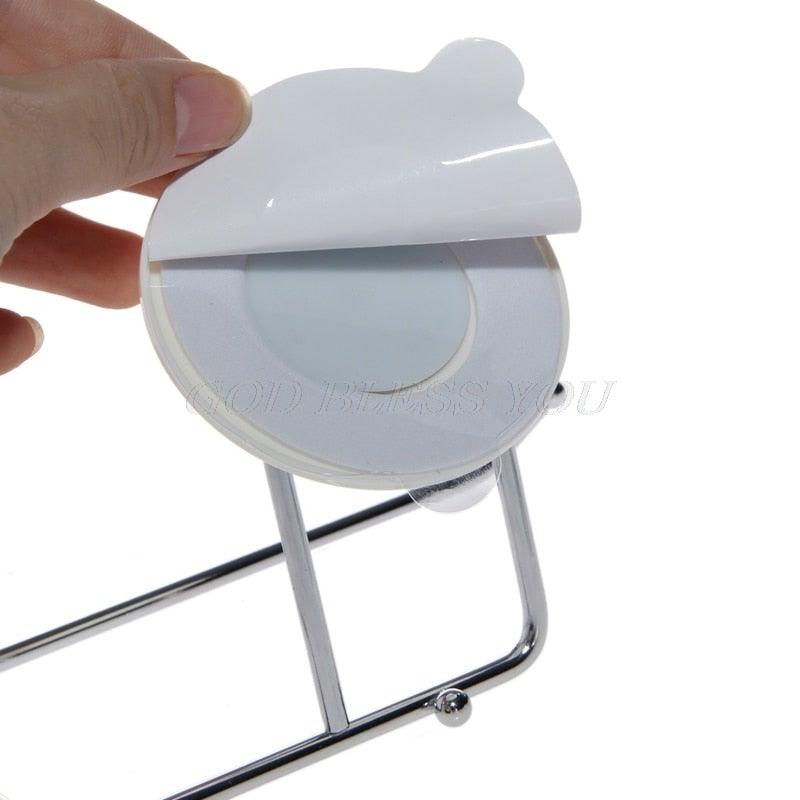 Toilet Paper Holder Bathroom Suction Hanger Tissue Rack Kitchen Towel Hook Powerful Vacuum Suction Cup Toilet Paper Roll Holder Wall Mount Towel Tissue Rack For Bathroom And Kitchen-Drill Free Stevvex
