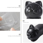 Toilet Paper Holder Cat Kitchen Roll Holder Adhesive Wall Towel Rack Creative Bathroom Tissue Hanger Paper Towel Holder Toliet Paper Holder Stevvex