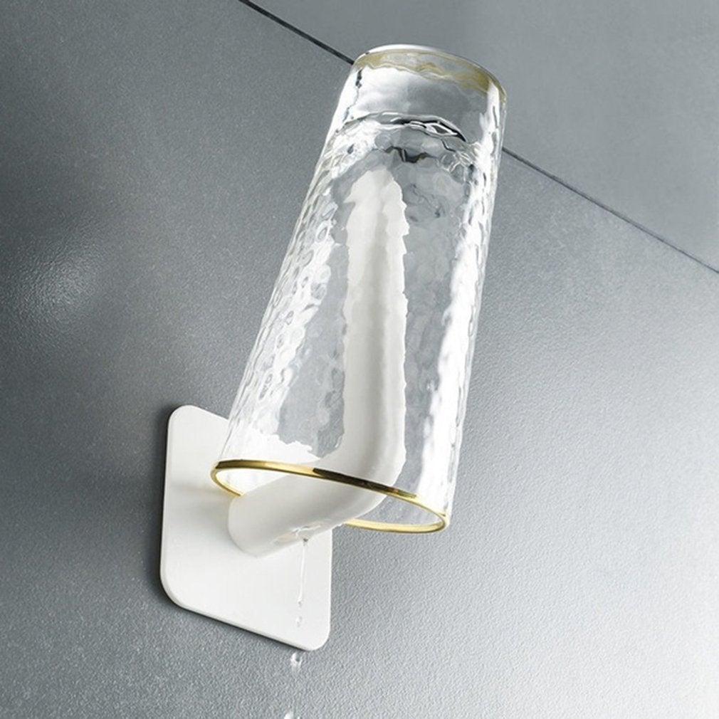 Toilet Paper Holder Hole-Free Tissue Rack Wall-Mounted Shelf Kitchen Bathroom Roll Paper Storage Window Handles Plastic Rustproof Paper Roll Holder No Drilling Easy To Install The Bathroom Accessory Suitable For Office Kitchen Bathroom Stevvex