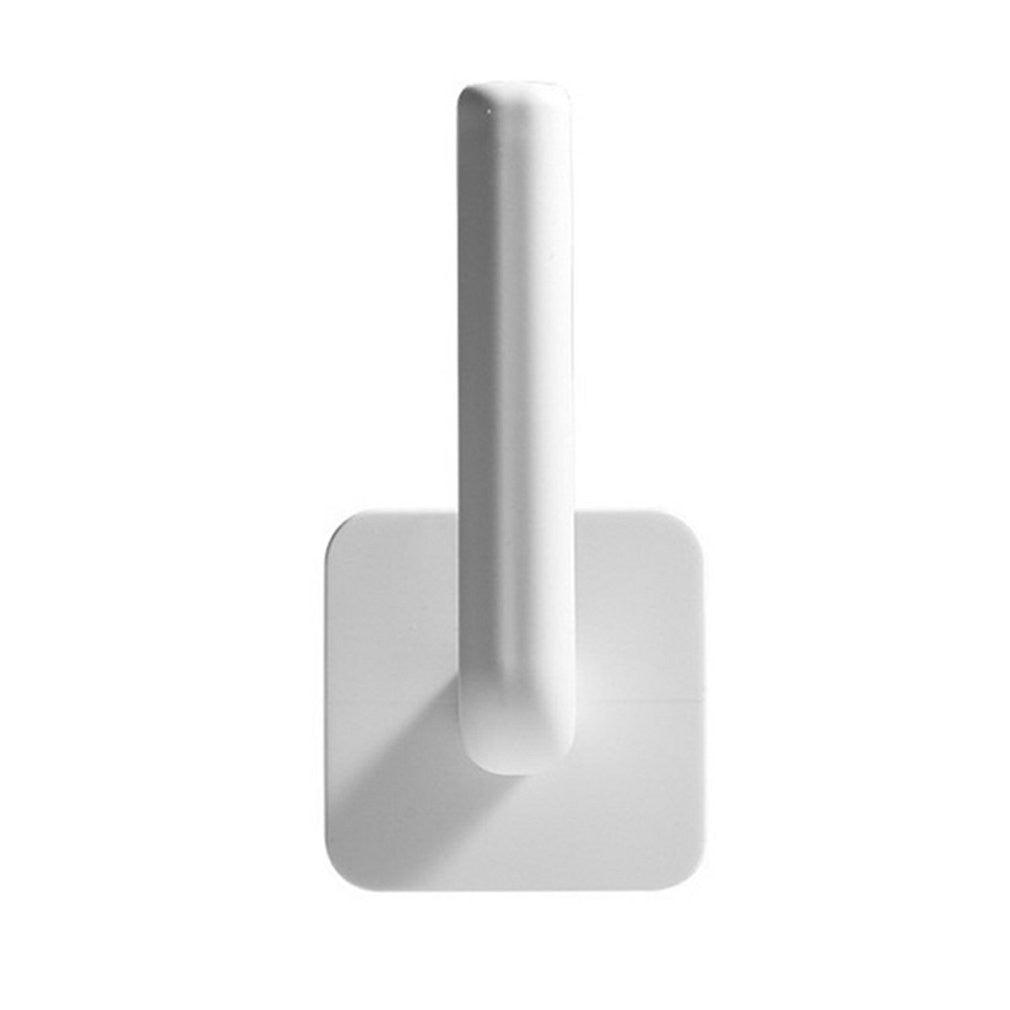 Toilet Paper Holder Hole-Free Tissue Rack Wall-Mounted Shelf Kitchen Bathroom Roll Paper Storage Window Handles Plastic Rustproof Paper Roll Holder No Drilling Easy To Install The Bathroom Accessory Suitable For Office Kitchen Bathroom Stevvex