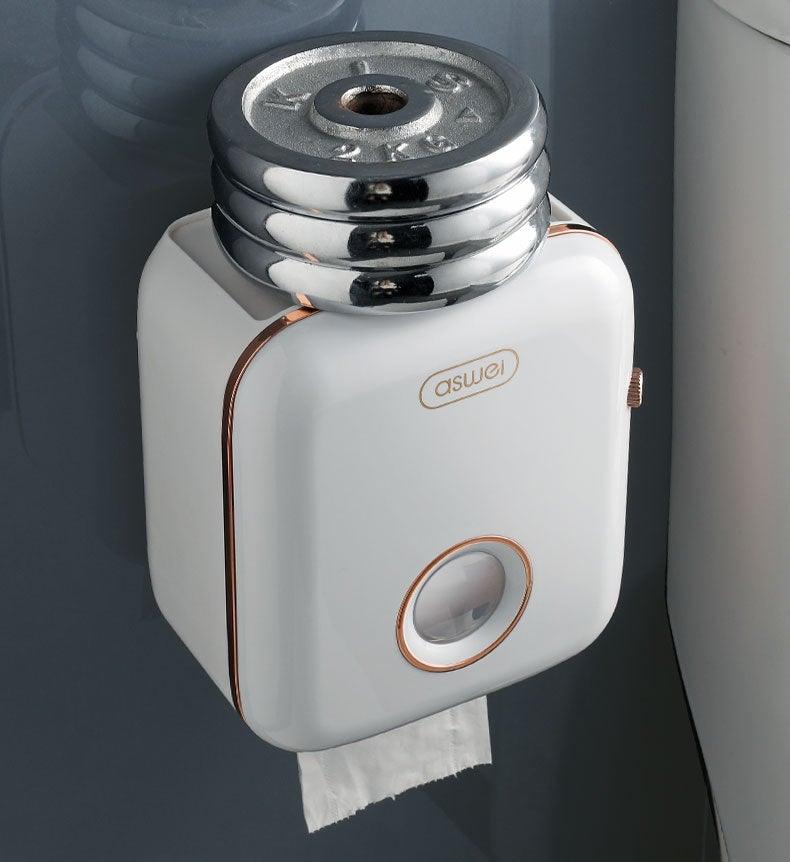 Toilet Paper Holder Stand Wall Mounted Waterproof Paper Towel Dispenser Holder Tissue Box Toilet Roll Holder For Toilet Paper Toilet Paper Roll Holder With Shelf And Drawer Adhesive Bathroom Tissue Box Holder Wall Mount Facial Toilet Tissue Paper Storage Stevvex