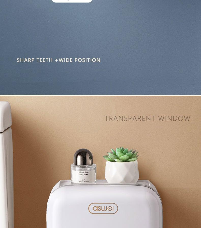 Toilet Paper Holder Stand Wall Mounted Waterproof Paper Towel Dispenser Holder Tissue Box Toilet Roll Holder For Toilet Paper Toilet Paper Roll Holder With Shelf And Drawer Adhesive Bathroom Tissue Box Holder Wall Mount Facial Toilet Tissue Paper Storage Stevvex