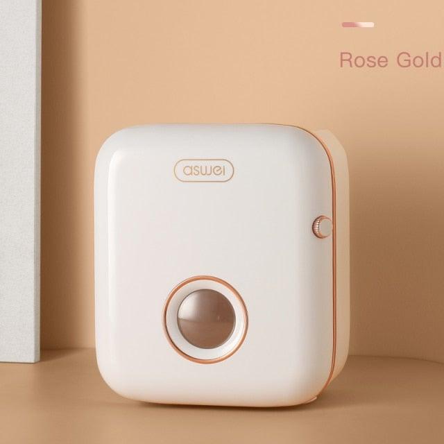 Toilet Paper Holder Stand Wall Mounted Waterproof Paper Towel Dispenser Holder Tissue Box Toilet Roll Holder For Toilet Paper Toilet Paper Roll Holder With Shelf And Drawer Adhesive Bathroom Tissue Box Holder Wall Mount Facial Toilet Tissue Paper Storage Stevvex