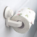 Toilet Paper Holder Super Storage Suction Cup Wall Mount Removable Rack Suction Cup Toilet Paper Holder  Wall Mount Plastic Tissue Roll Dispenser For Bathroom And Kitchen Stevvex
